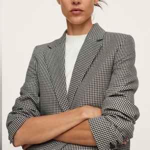 Mango Women Houndstooth Blazer (M)
.